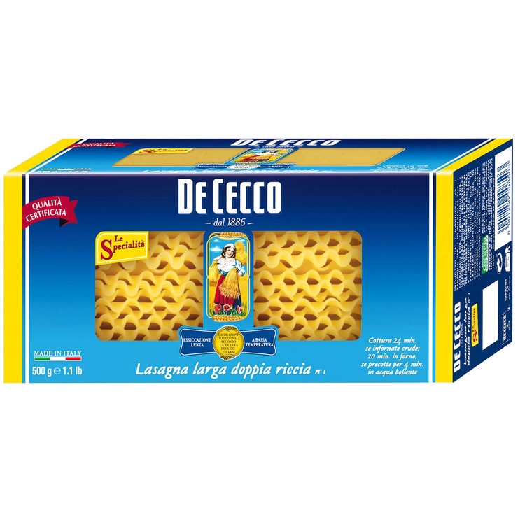 De Cecco Lasagna 500g x 4 602490