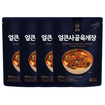 온작 얼큰 사골육개장 800g x 4 온작 얼큰 사골육개장 800g x 4