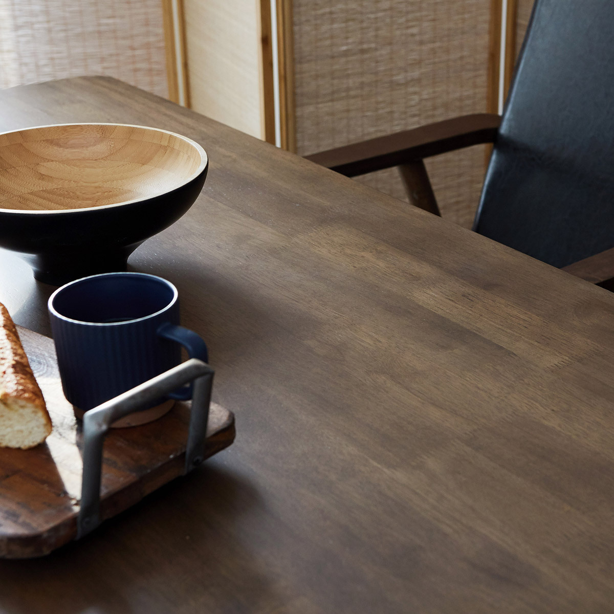 리비니아 아칸 원목 식탁세트 - 의자+벤치
