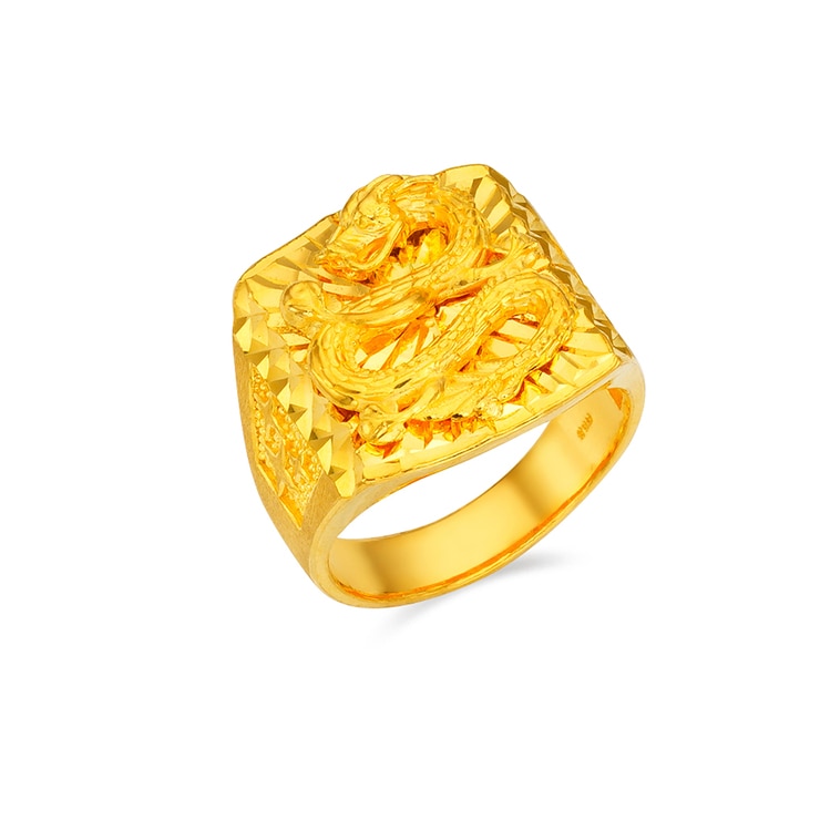 24K Dragon Ring 18.75g 677988