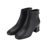 Elizabeth Stuart Cow Leather Goldheel Ankle Boots