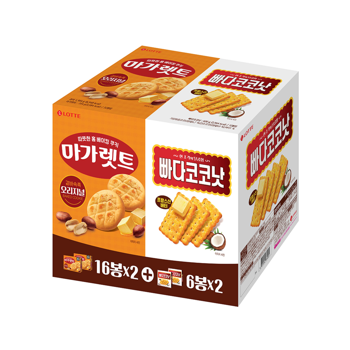 LOTTE 마가렛 & 빠다코코넛 1,304g