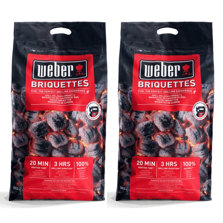 Weber Charcoal Briquettes 8kg x 2 664724