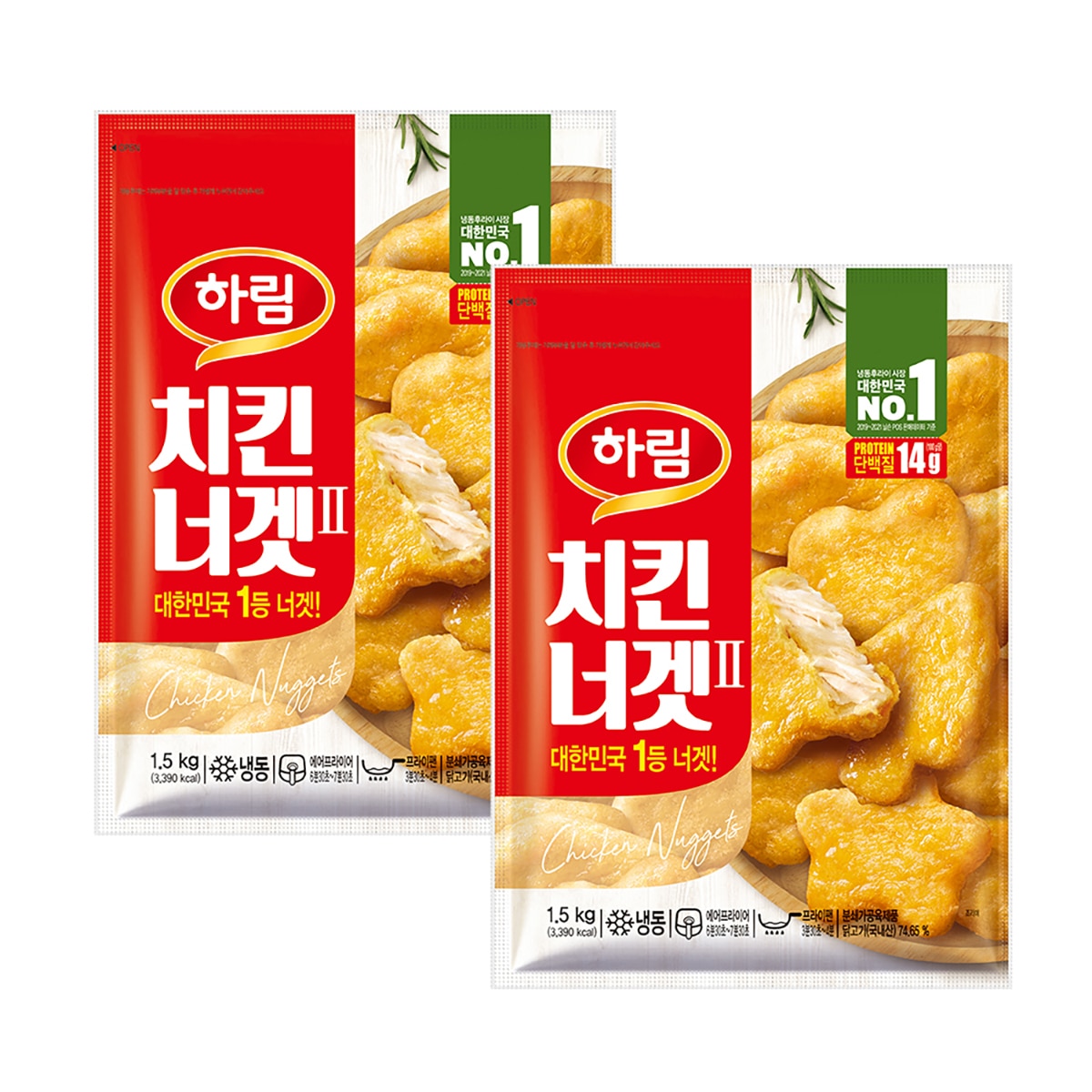 하림 치킨너겟 1.5kg x 2