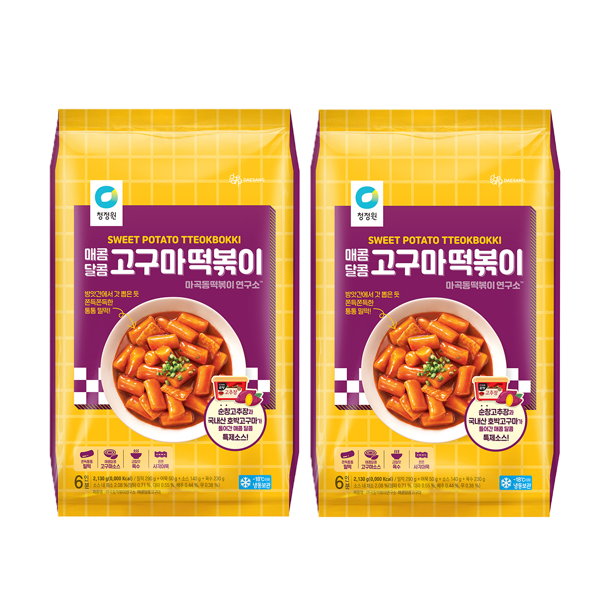 청정원 매콤달콤 고구마떡볶이 2,130g x 2 (4,260g)