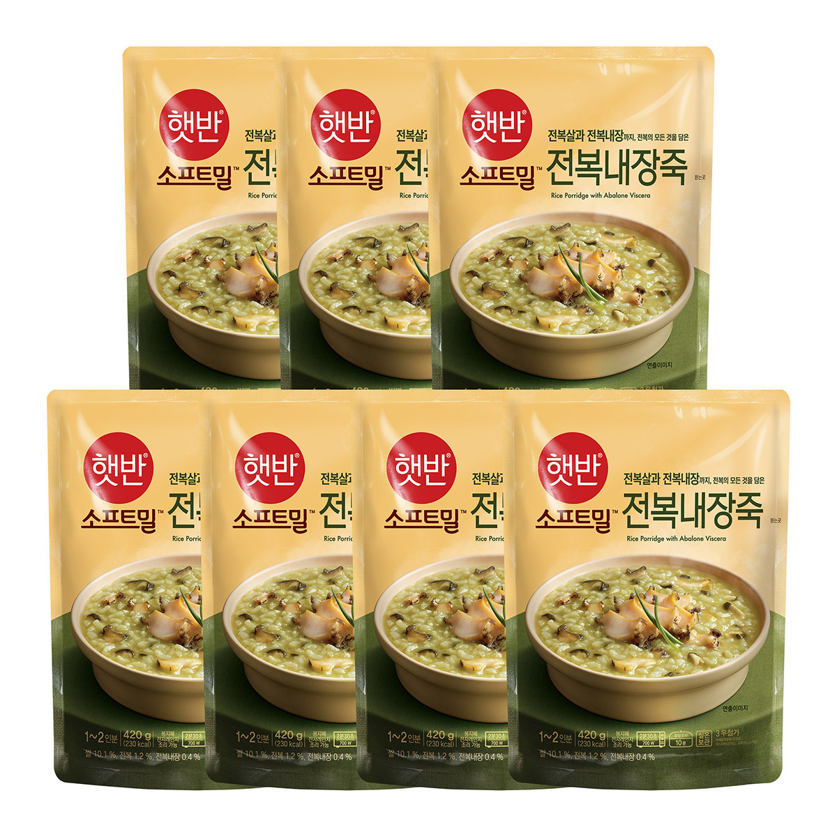 CJ햇반전복내장죽 420g x 7