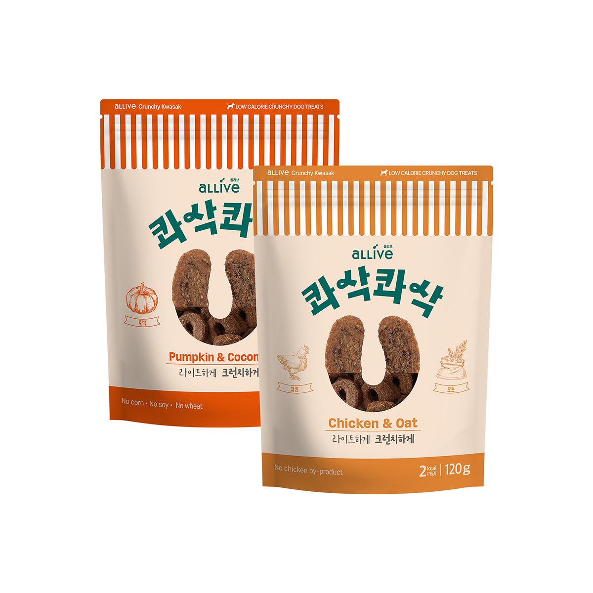 올리브 콰삭콰삭 애견 간식 120g x 12