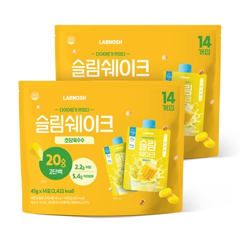 랩노쉬 슬림쉐이크 45g x 28개 - 초당옥수수