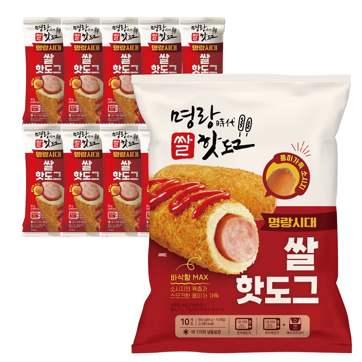 명랑오리지널핫도그85g x 10 x 2