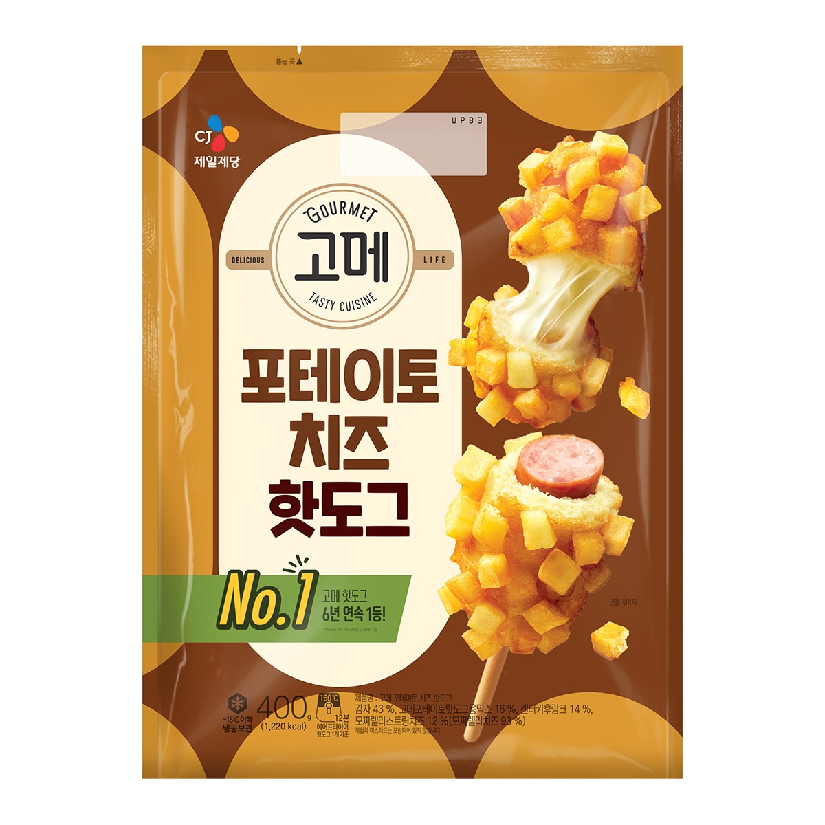 고메포테이토 치즈핫도그 400g x 3 개