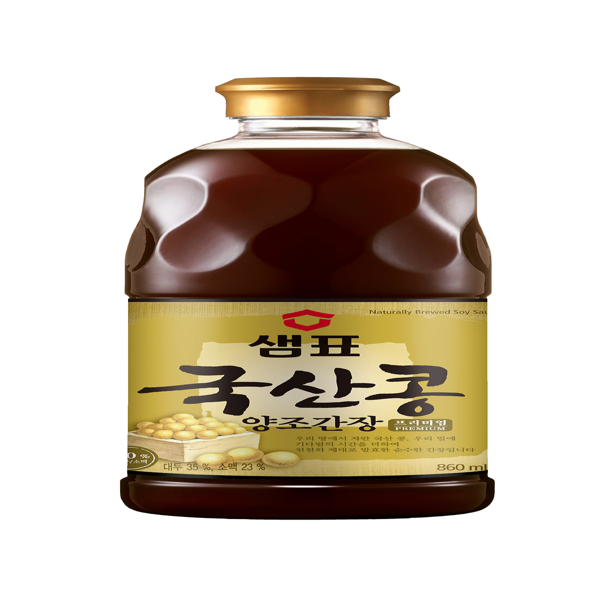 샘표 국산콩 간장（프리미엄）860ml x 3