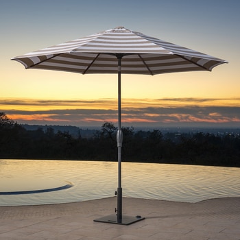 선빌라 정원용 우산지름 2.9m, 탠 스트라이프 선빌라 정원용 우산지름 2.9m, 탠 스트라이프