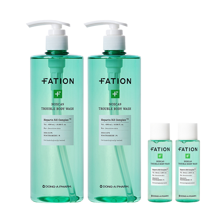 Fation Nosca9 Body Wash 490ml x 2 + 40ml x 2 674979