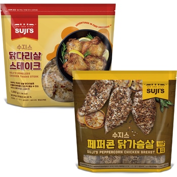 수지스페퍼콘닭가슴살1.8kg + 닭다리살스테이크1,050g 수지스페퍼콘닭가슴살1.8kg + 닭다리살스테이크1,050g