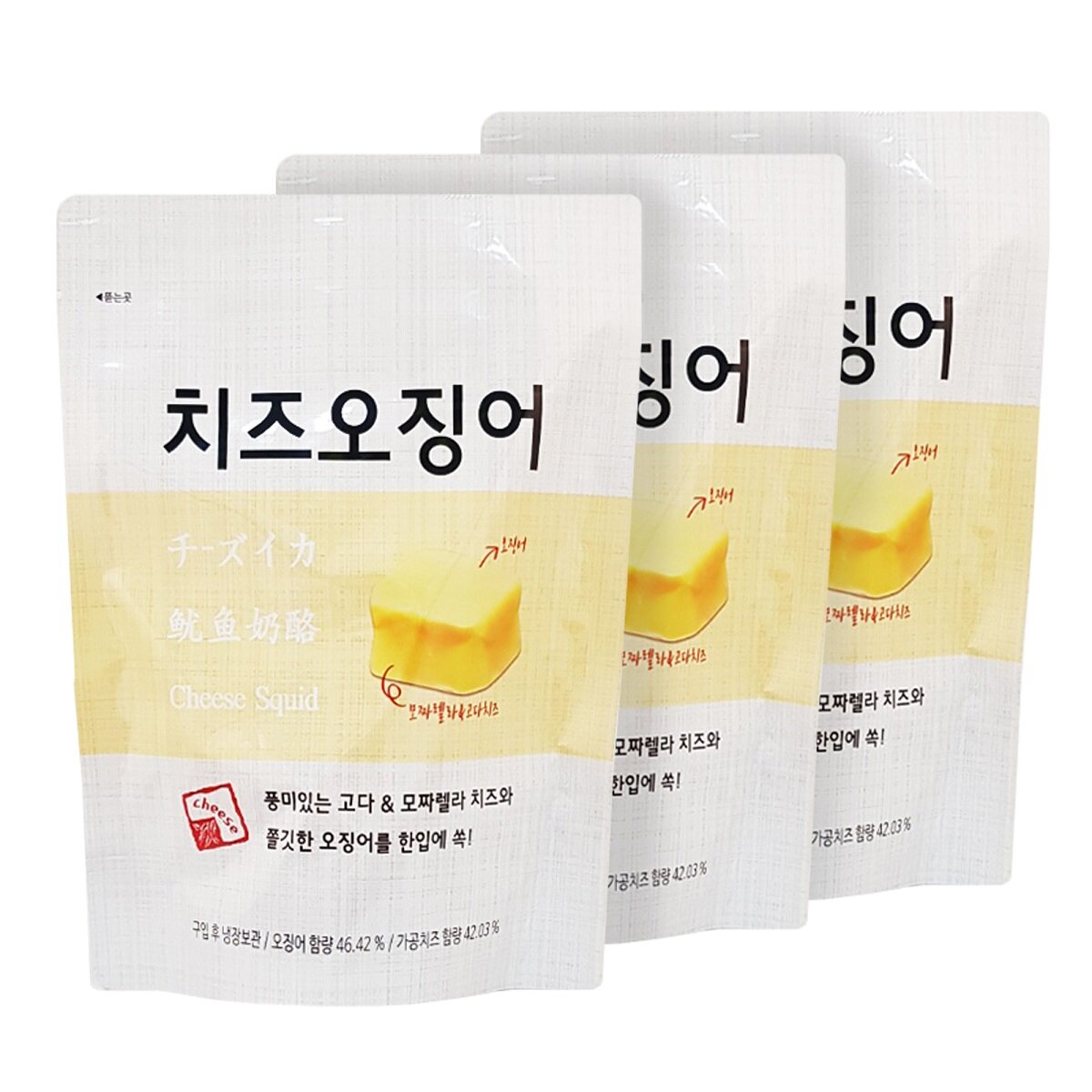 마마스 초이스 치즈 오징어 120g x 3