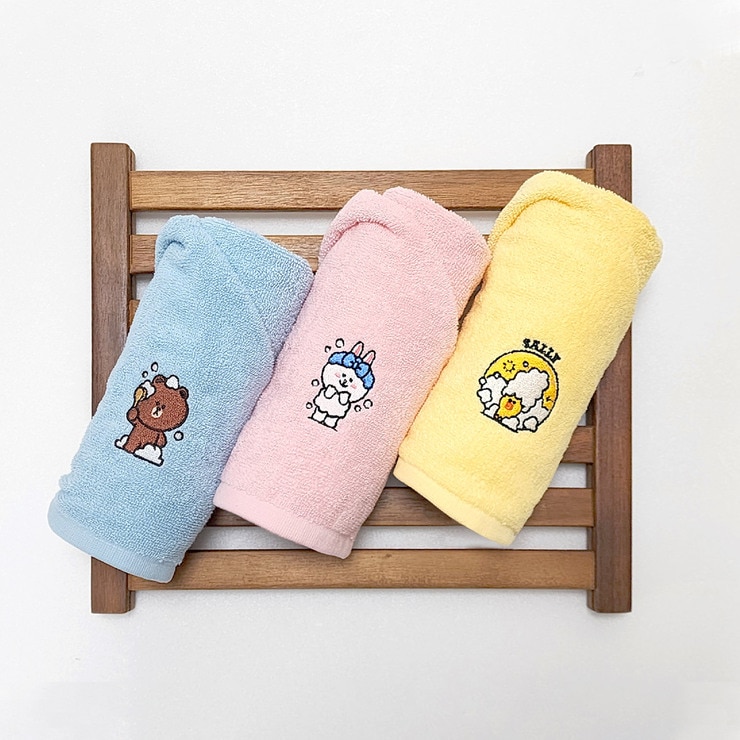 Line Friends Face Towel 3P 668365