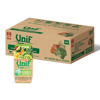 Unif 믹스 그린주스 200ml x 24 Unif 믹스 그린주스 200ml x 24