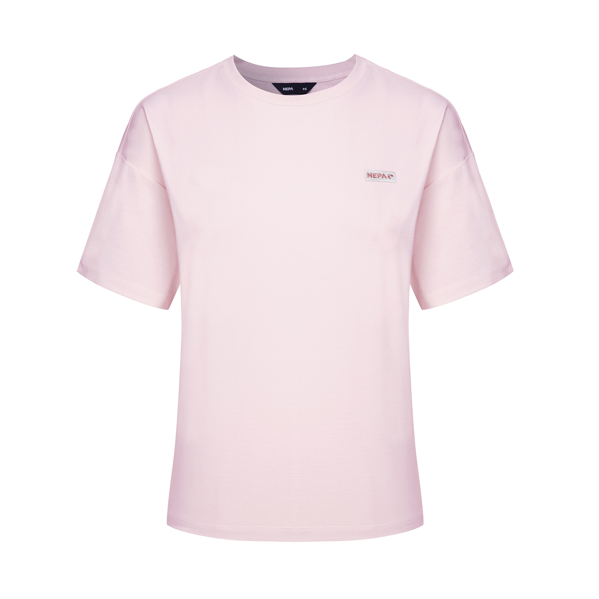 네파 여성 세미 크롭 티셔츠 - 핑크