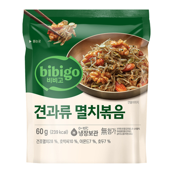 비비고 견과류 멸치볶음 60g x 6