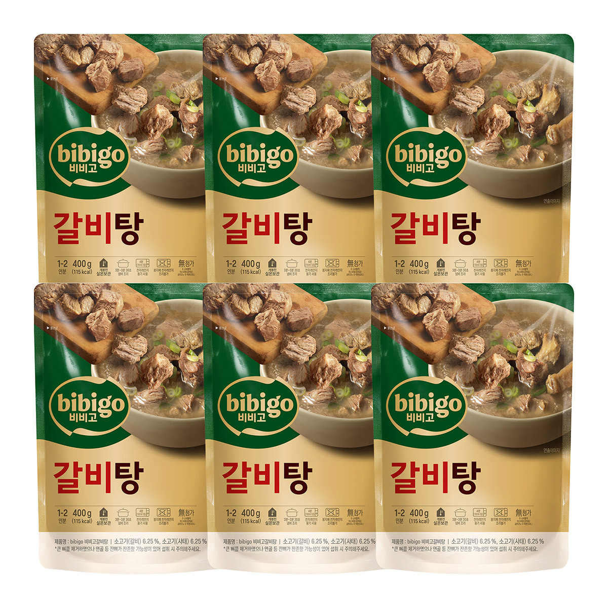 CJ 비비고 갈비탕 400g x 6