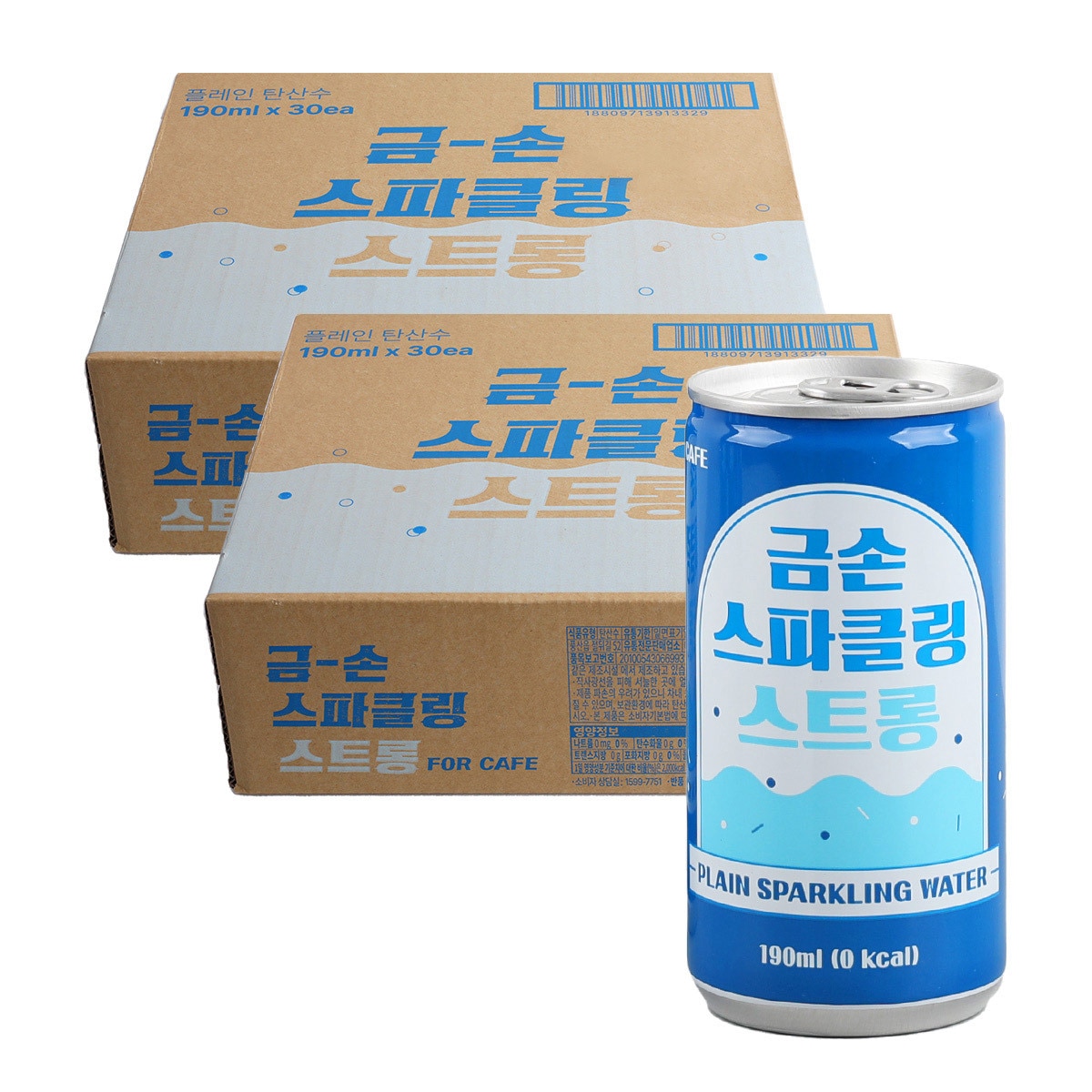 금손 스파클링 스트롱 플레인 190ml x 30 x 2