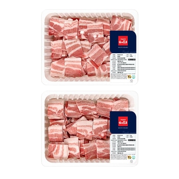 국내산 냉동 돈육 한입 삼겹살 (1.0kg x 2) 국내산 냉동 돈육 한입 삼겹살 (1.0kg x 2)