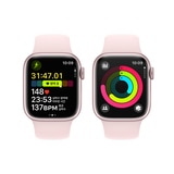 Apple 워치 9 GPS 41mm PNK/LPNK 스포츠 밴드 - S/M