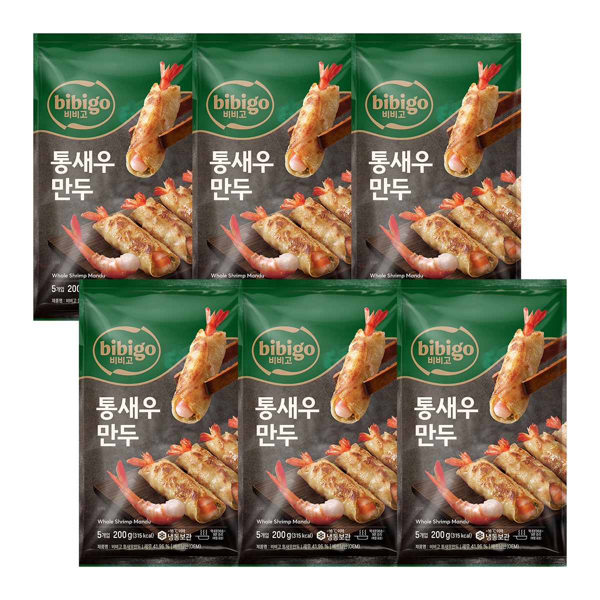 비비고통새우만두200g x 6