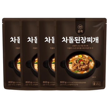 온작 차돌 된장찌개 800g x 4 온작 차돌 된장찌개 800g x 4
