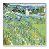 지클레 그림 액자 76x76cm - 고흐, 포토밭에서 바라본 오베르