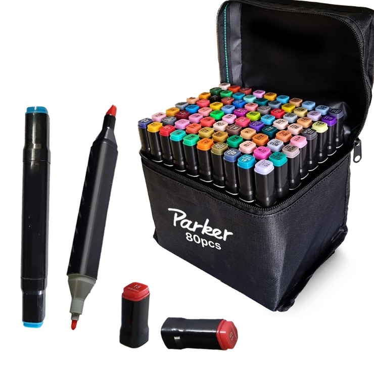 Touch Parker Marker 80 colors with fabric case 672780