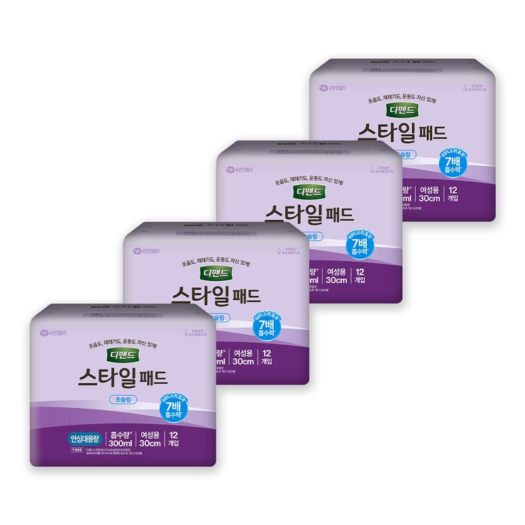 Depend Style Pad Ultra Slim L 12ct x 4pk 675414