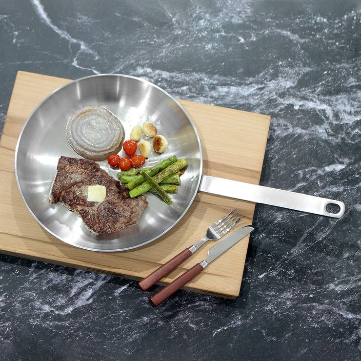 AMT 316Ti 스테인리스 프로 플랫 팬 28cm AMT 316Ti 스테인리스 프로 플랫 팬 28cm
