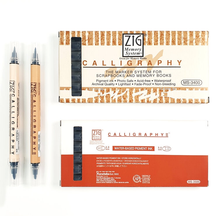 Zig Black Pen 12EA (2.0/5.0mm x 6 + 2.0/3.5mm x 6) 663850