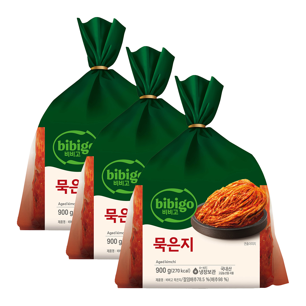 비비고 묵은지 900g X 3ea