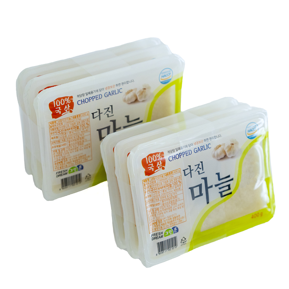 냉동 다진마늘 400g x 3 x 2