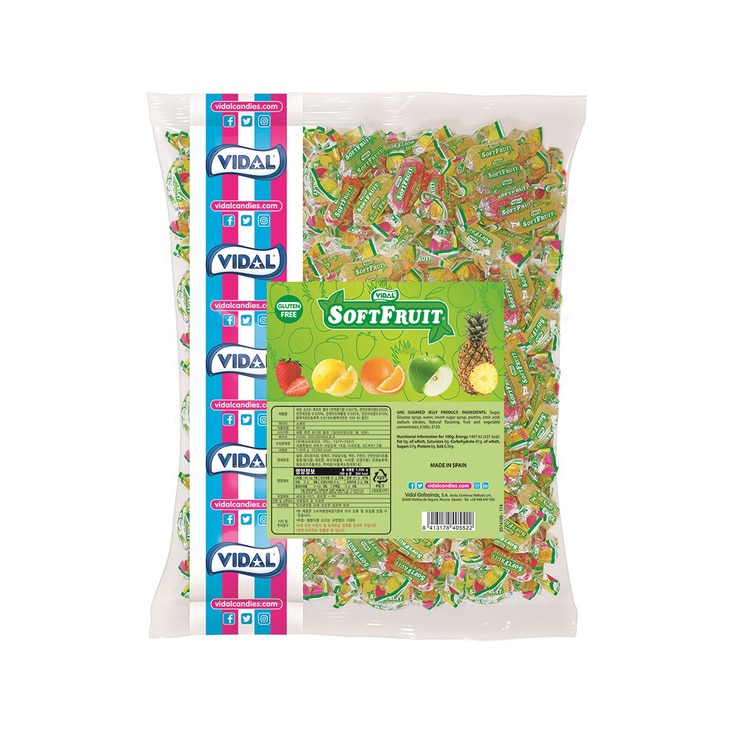 Vidal Soft Fruit Candy 2kg / 1kg x 2 676307