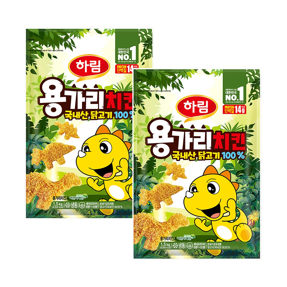 하림 용가리 치킨 1.5kg x 2