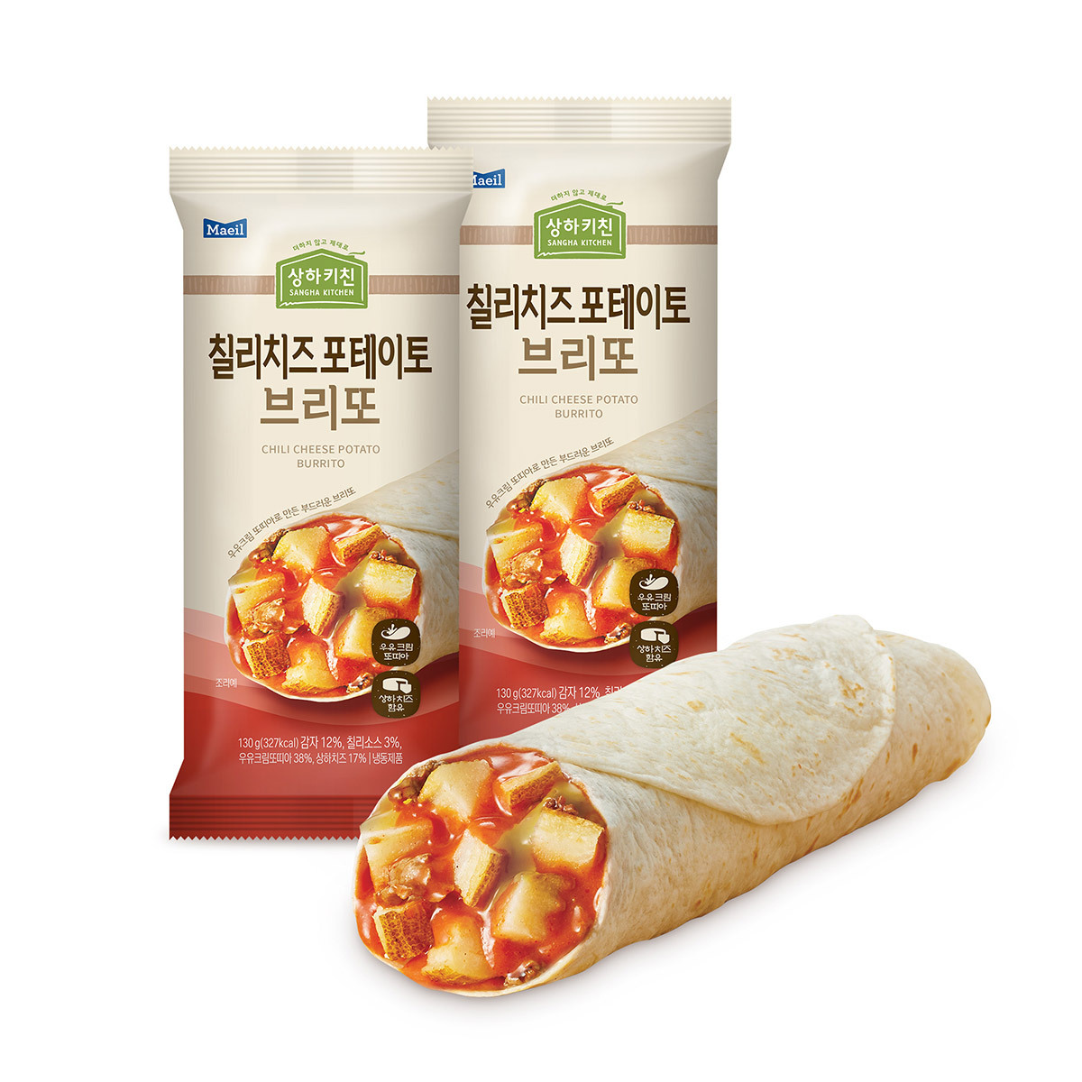 상하키친 브리또 130g - 칠리치즈 포테이토 x 7