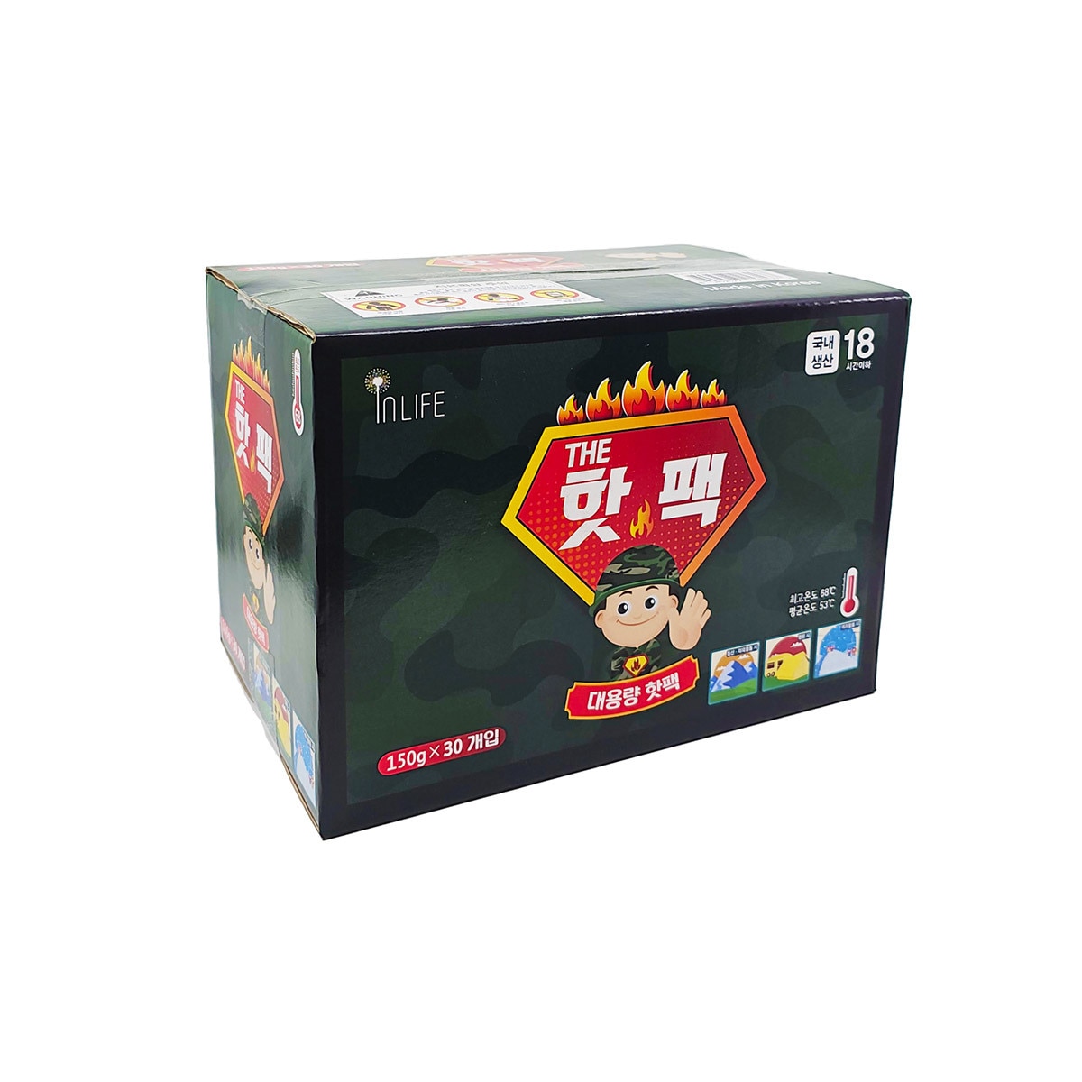 인라이프 대용량 포켓용 핫팩 150g x 30 x 120 개