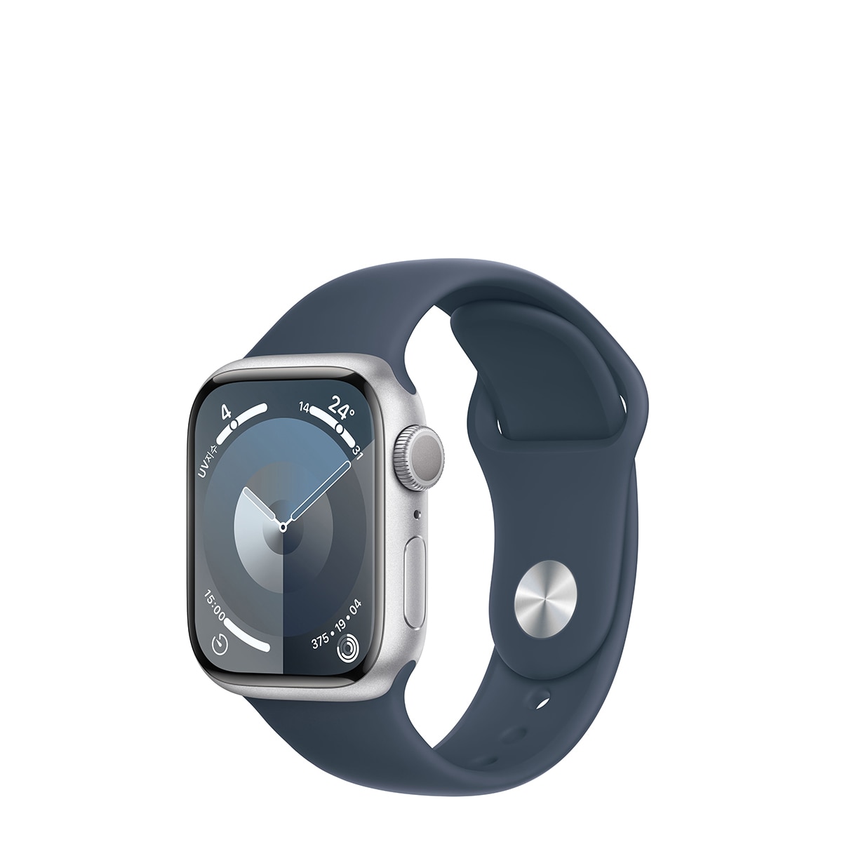 Apple 워치 9 GPS 41mm SLV/SB 스포츠 밴드 - S/M