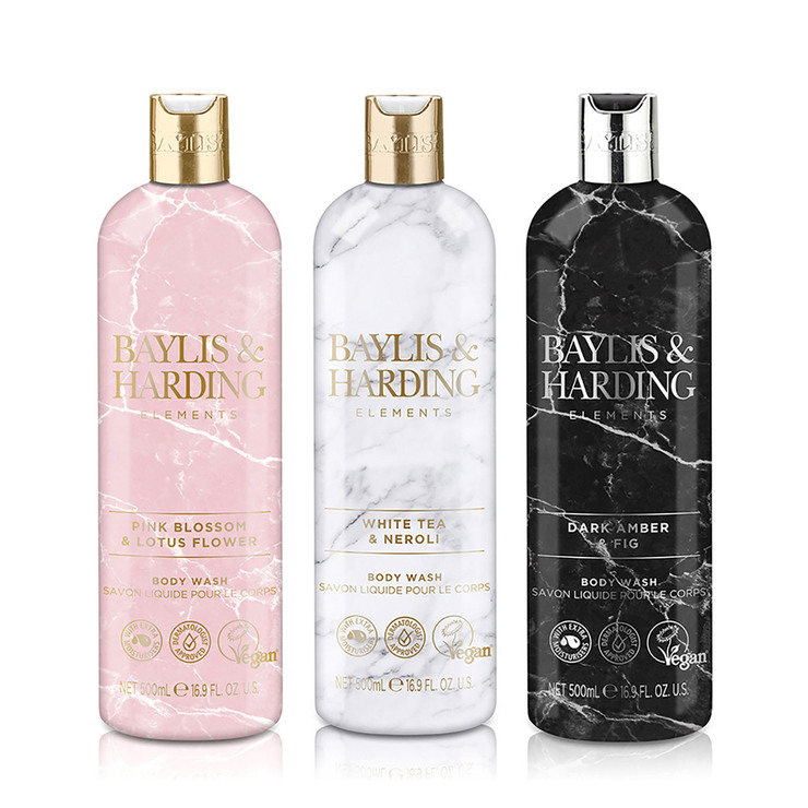 Baylis & Harding Elements Body Wash 500ml x 3 664151