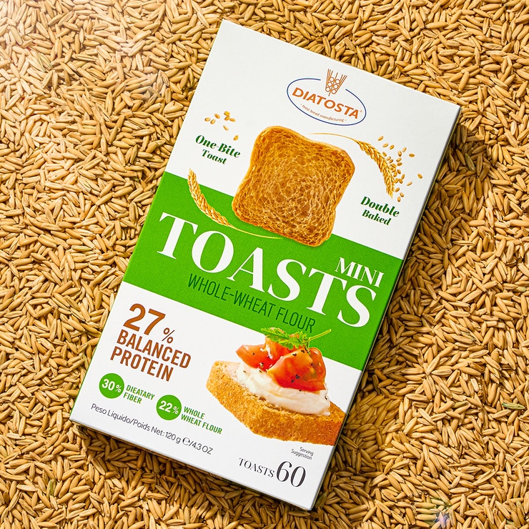 Diatosta Whole-Wheat Toasts Mini 120g x 12 676824