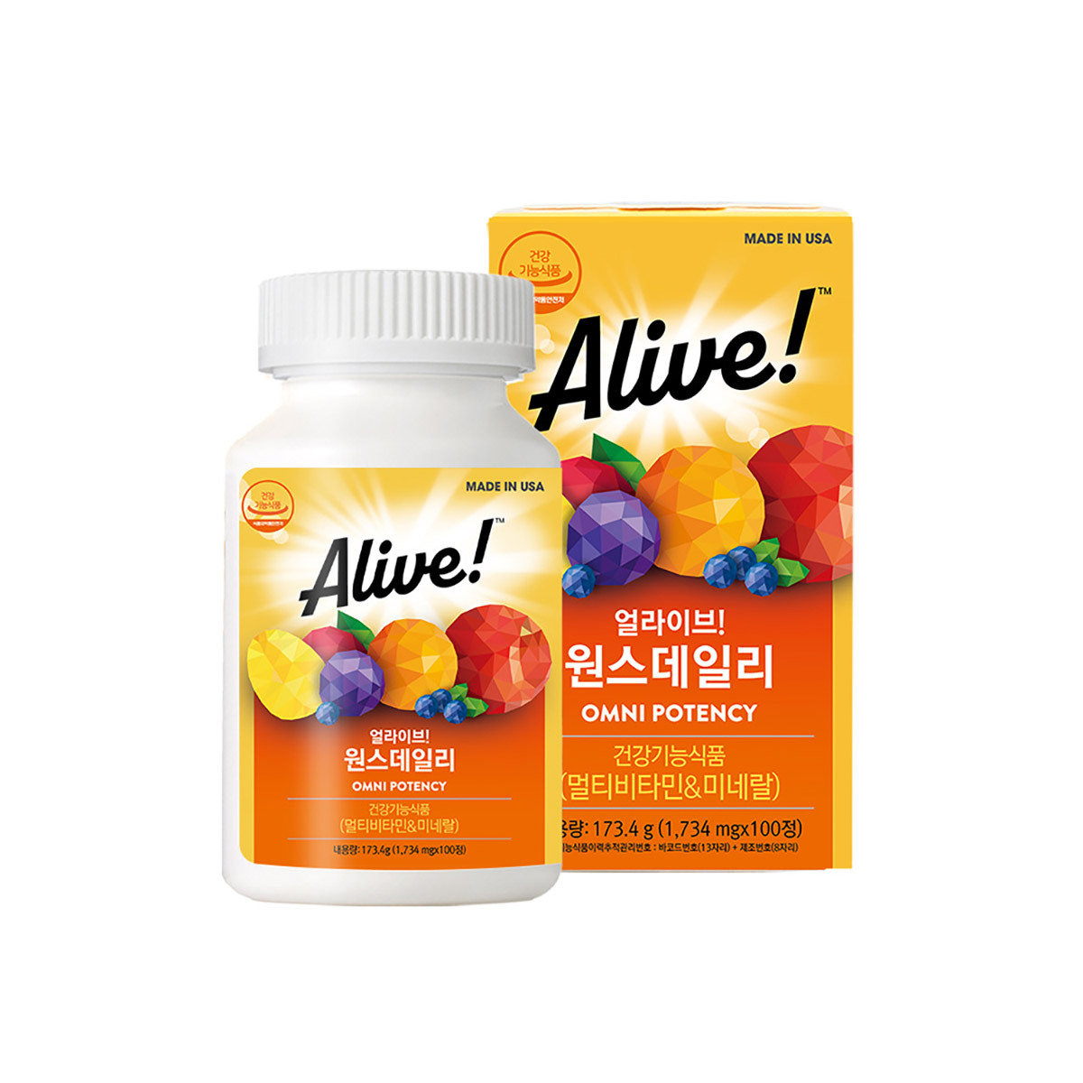 얼라이브 원스데일리 멀티비타민 1,734mg x 100정