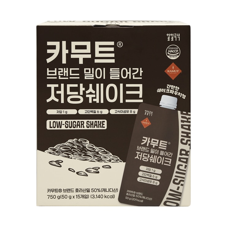 카무트®브랜드밀이 들어간 저당 쉐이크 카무트®브랜드밀이 들어간 저당 쉐이크