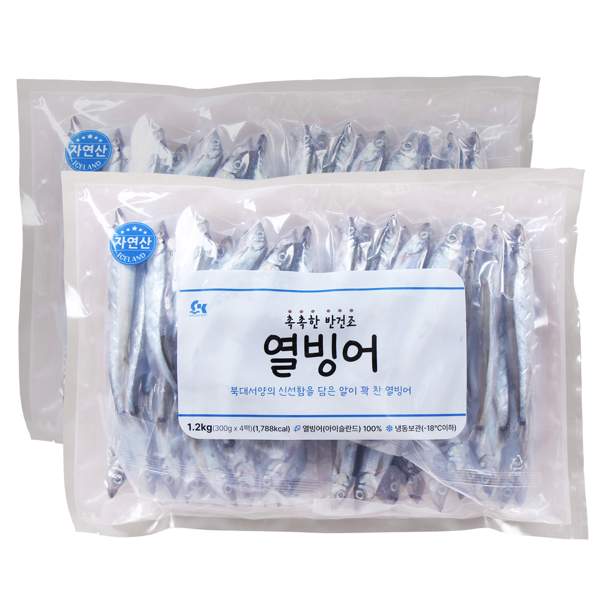 냉동촉촉한반건조열빙어 1.2kg x 2pack