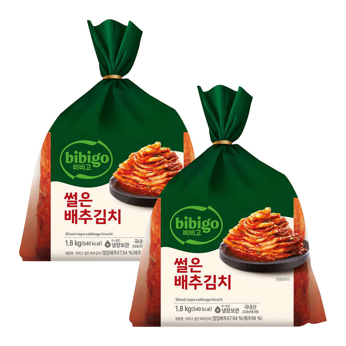 비비고 썰은 배추김치 1.8kg X 2ea