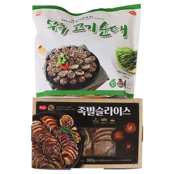 부추고기순대500Gx3 족발슬라이스 960g