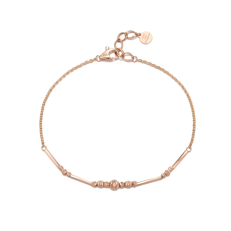 Lond Bling 18K Pink Gold Bracelet 678471