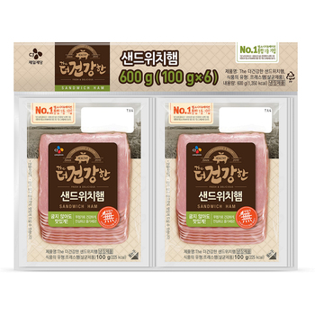 CJ더건강한샌드위치햄100g x 6